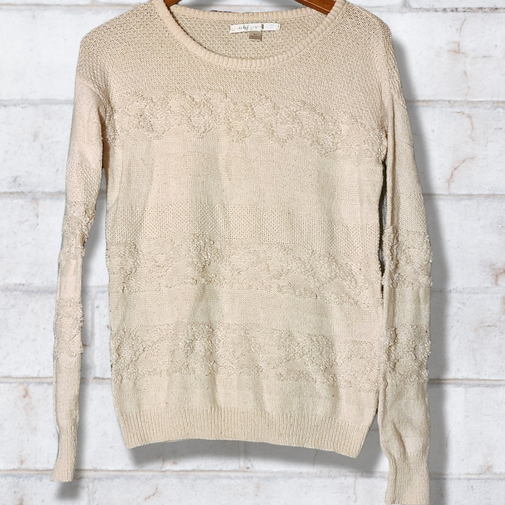 LC Lauren Conrad Soft Pink Knit Crew Neck Sweater size xs